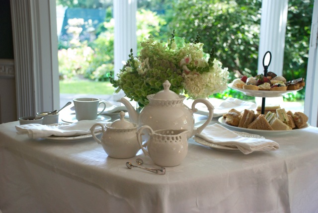 afternoon tea table at the DCA Darien Ct