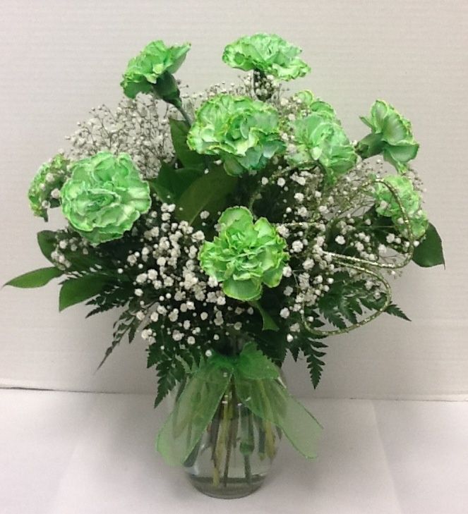 Green carnations
