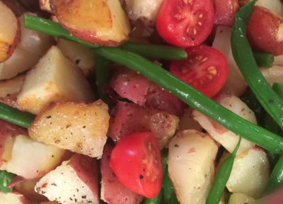 Roasted Potato, Tomato and Green Bean Salad