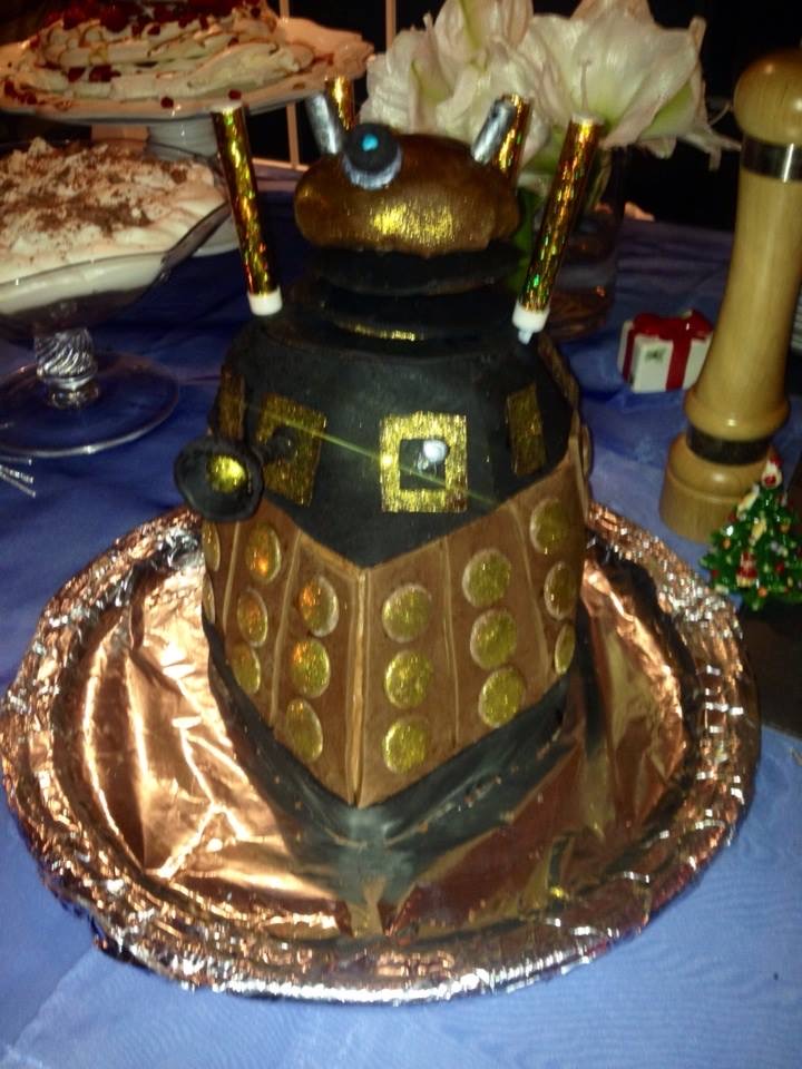 dalek cake made with the help of my super talented mate Sue (elastagirl or Are Incredible as Alan calls her) Hayes!