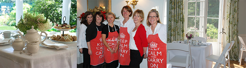 The Fabulous Girls serving Afternoon Tea at the Darien Community Association