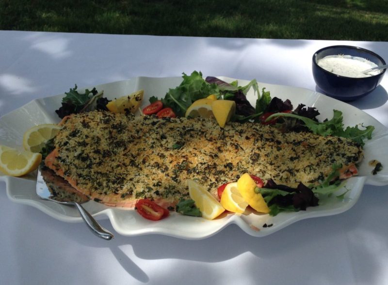 Absolutely Fabulous Oven Roasted Salmon with Parsley Crust