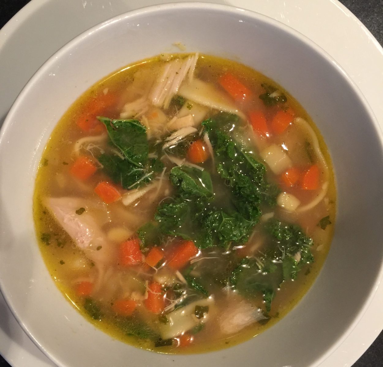 Chicken and Vegetable soup (with Kale)