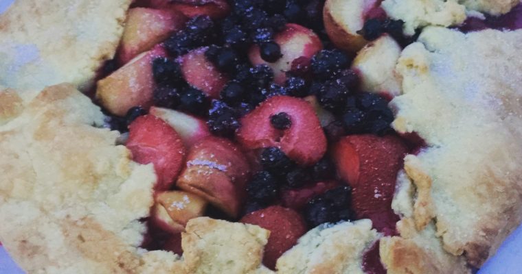 Peach and Summer Berry Crostata