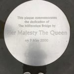 Plaque at Millennium Bridge, London