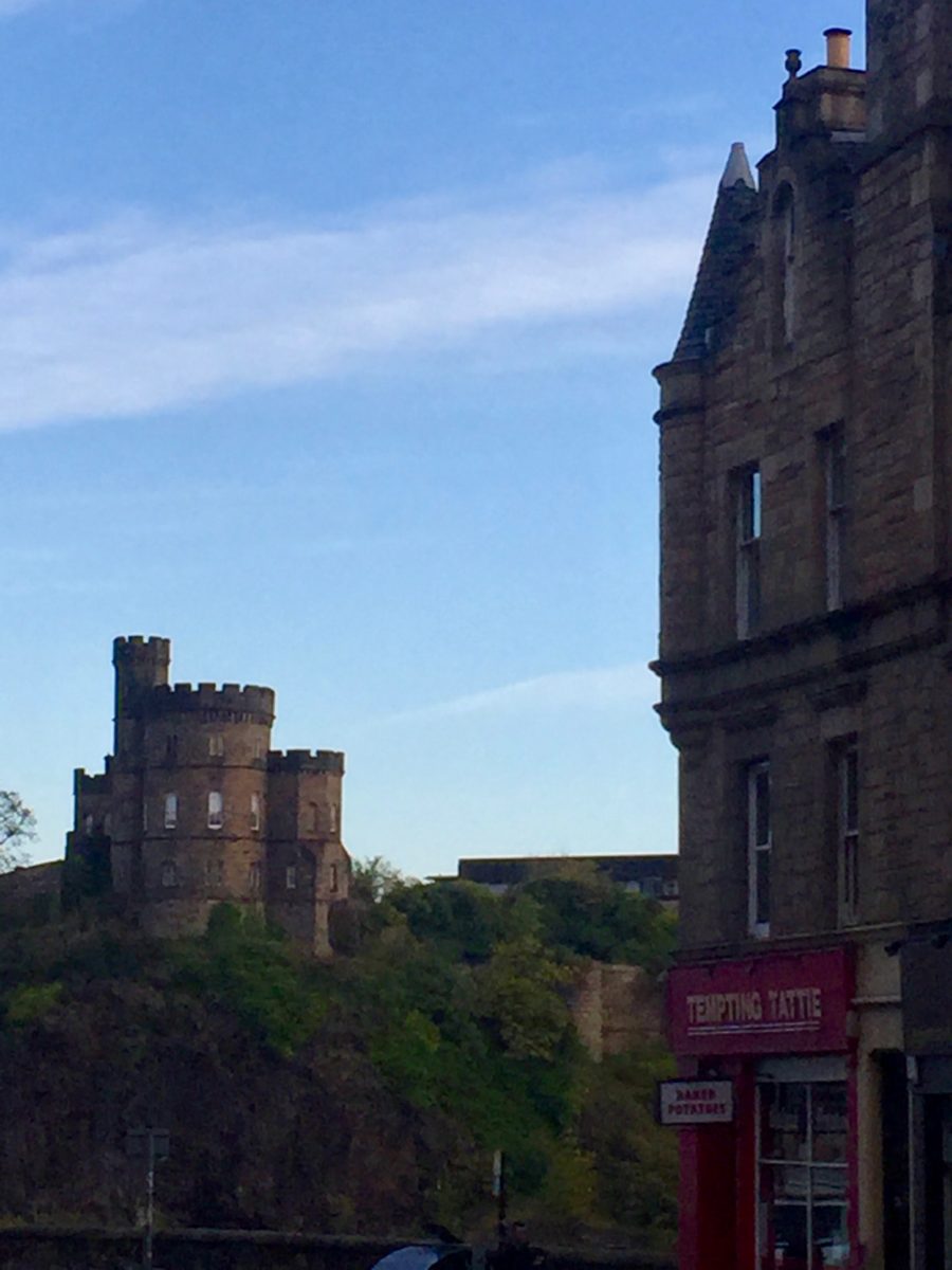 Edinburgh Castle in the distance