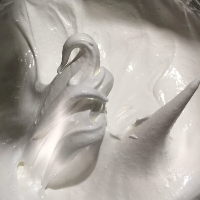 soft peak whipped meringue