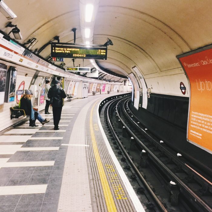 Waterloo Tube Station on a Snow Day!