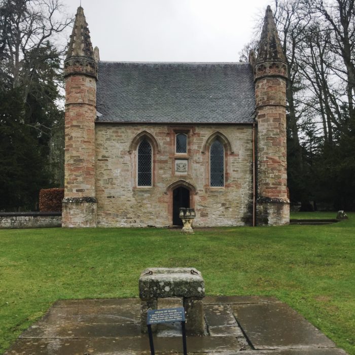 Replica of the Stone of Destiny on Moot Hill