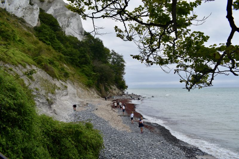 The beach path becomes unwalkable