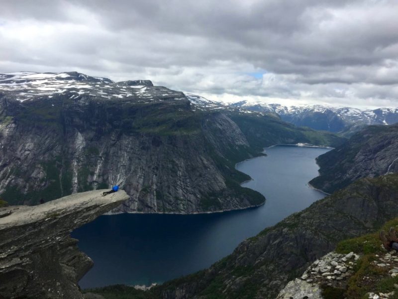 Troll Tunga and Lake Ringedalsvatnet