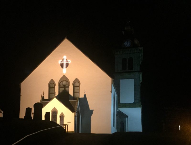 Macduff Church with a Blank Tower Face towards Banff!