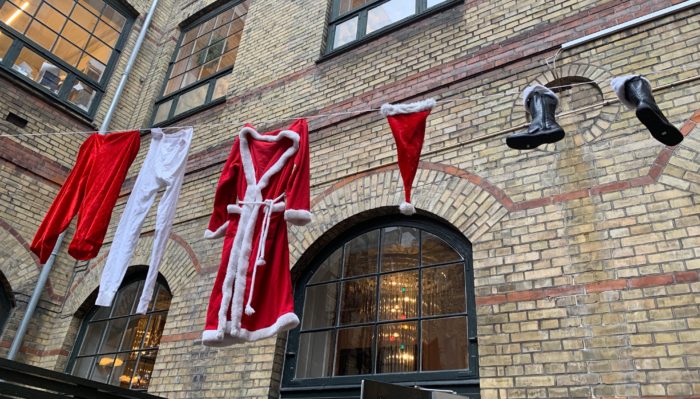 Santa's washing line!