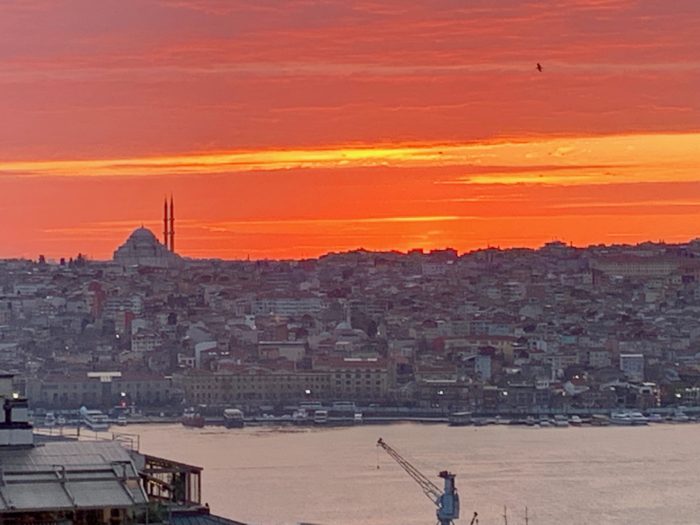 Sunset in Istanbul