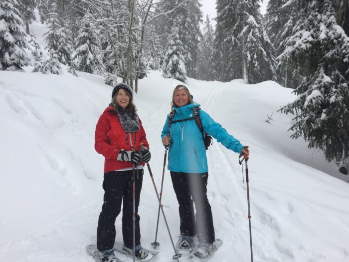 Snow shoeing in Switzerland