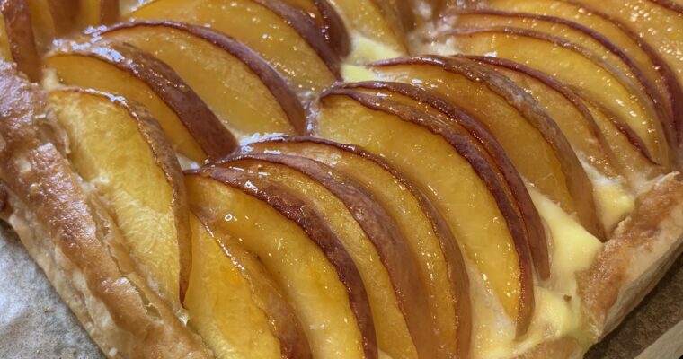 Fabulous and easy Summer Peach and Ricotta Tart