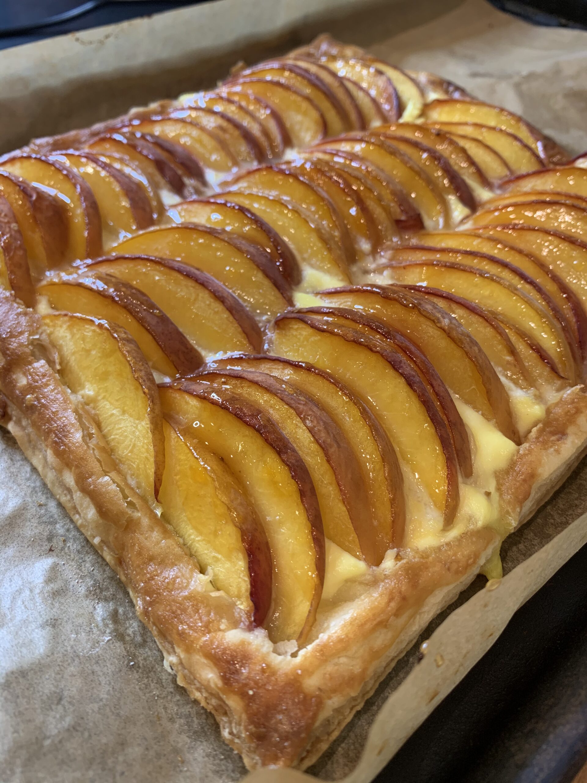 Fabulous and easy Summer Peach and Ricotta Tart
